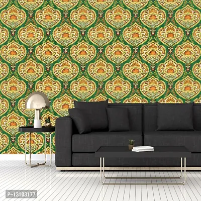 WALLWEAR - Self Adhesive Wallpaper For Walls And Wall Sticker For Home D&eacute;cor (JaipurTextureYellow) Extra Large Size (300x40cm) 3D Wall Papers For Bedroom, Livingroom, Kitchen, Hall, Office Etc Decorations-thumb3