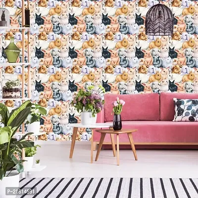 DeCorner - Self Adhesive Wallpaper for Walls (Bunny) Extra Large Size (300x40) Cm Wall Stickers for Bedroom | Wall Stickers for Living Room | Wall Stickers for Kitchen | Pack of-1-thumb3