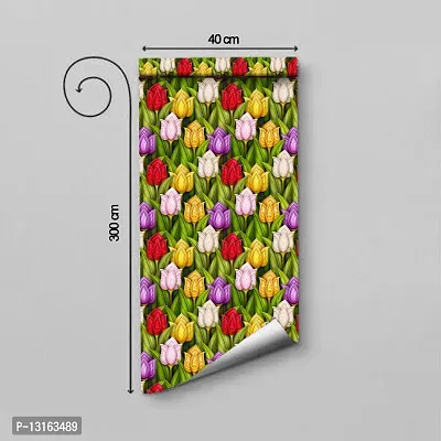 Self Adhesive Wallpapers (RanginLotus) Wall Stickers Extra Large (300x40cm) for Bedroom | Livingroom | Kitchen | Hall Etc-thumb2