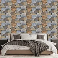 DeCorner - Self Adhesive Wallpaper for Walls (MotaPatthar) Extra Large Size (300x40) Cm Wall Stickers for Bedroom | Wall Stickers for Living Room | Wall Stickers for Kitchen | Pack of-1-thumb2