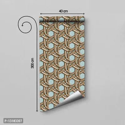 WALLWEAR - Self Adhesive Wallpaper For Walls And Wall Sticker For Home D&eacute;cor (WoodBiding) Extra Large Size (300x40cm) 3D Wall Papers For Bedroom, Livingroom, Kitchen, Hall, Office Etc Decorations-thumb2