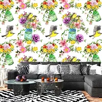 DeCorner - Self Adhesive Wallpaper for Walls (Bottle Plant) Extra Large Size (300x40) Cm Wall Stickers for Bedroom | Wall Stickers for Living Room | Wall Stickers for Kitchen | Pack of-1-thumb2