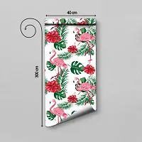 WALLWEAR - Self Adhesive Wallpaper For Walls And Wall Sticker For Home D&eacute;cor (SwanFlower) Extra Large Size (300x40cm) 3D Wall Papers For Bedroom, Livingroom, Kitchen, Hall, Office Etc Decorations-thumb1