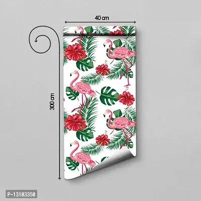 WALLWEAR - Self Adhesive Wallpaper For Walls And Wall Sticker For Home D&eacute;cor (SwanFlower) Extra Large Size (300x40cm) 3D Wall Papers For Bedroom, Livingroom, Kitchen, Hall, Office Etc Decorations-thumb2