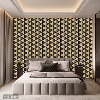 WALLWEAR - Self Adhesive Wallpaper For Walls And Wall Sticker For Home D&eacute;cor (BlackMadAngle) Extra Large Size (300x40cm) 3D Wall Papers For Bedroom, Livingroom, Kitchen, Hall, Office Etc Decorations-thumb3