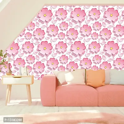 WALLWEAR - Self Adhesive Wallpaper For Walls And Wall Sticker For Home D&eacute;cor (LovelyPinkFool) Extra Large Size (300x40cm) 3D Wall Papers For Bedroom, Livingroom, Kitchen, Hall, Office Etc Decorations-thumb3