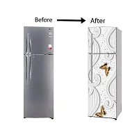 Self Adhesive Fridge Sticker Single/Double Door Full Size (160x60) Cm Fridge Stickers | Refrigerator Wall Stickers for Kitchen Decoration | Sticker for Fridge Door (SprinkleFly)-thumb4