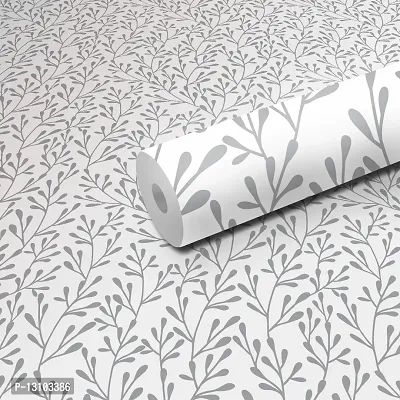 WALLWEAR - Self Adhesive Wallpaper For Walls And Wall Sticker For Home D&eacute;cor (WhiteKaliya) Extra Large Size (300x40cm) 3D Wall Papers For Bedroom, Livingroom, Kitchen, Hall, Office Etc Decorations