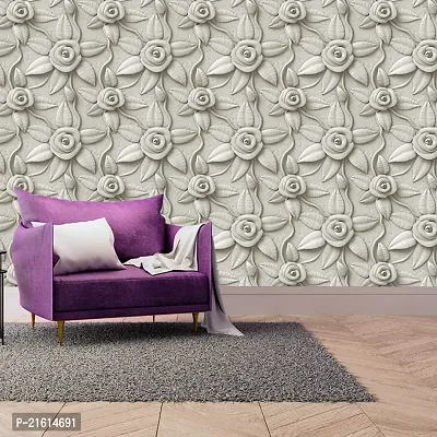 DeCorner - Self Adhesive Wallpaper for Walls (WhiteRose) Extra Large Size (300x40) Cm Wall Stickers for Bedroom | Wall Stickers for Living Room | Wall Stickers for Kitchen | Pack of-1-thumb5