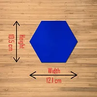 Premium Quality 16 Super Hexagon Blue Wall Decor Acrylic Mirror For Wall Stickers For Bedroom - Mirror Stickers For Wall Big Size Cm Acrylic Sticker For Home Decoration-thumb1