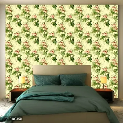 WALLWEAR - Self Adhesive Wallpaper For Walls And Wall Sticker For Home D&eacute;cor (GreenRose) Extra Large Size (300x40cm) 3D Wall Papers For Bedroom, Livingroom, Kitchen, Hall, Office Etc Decorations-thumb4