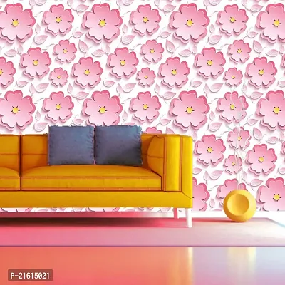 DeCorner - Self Adhesive Wallpaper for Walls (LovelyPinkFool) Extra Large Size (300x40) Cm Wall Stickers for Bedroom | Wall Stickers for Living Room | Wall Stickers for Kitchen | Pack of-1-thumb5