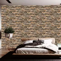 DeCorner - Self Adhesive Wallpaper for Walls (StripBrick) Extra Large Size (300x40) Cm Wall Stickers for Bedroom | Wall Stickers for Living Room | Wall Stickers for Kitchen | Pack of-1-thumb4