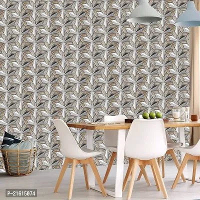 DeCorner - Self Adhesive Wallpaper for Walls (StarSilver) Extra Large Size (300x40) Cm Wall Stickers for Bedroom | Wall Stickers for Living Room | Wall Stickers for Kitchen | Pack of-1-thumb2