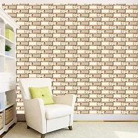 DeCorner - Self Adhesive Wallpaper for Walls (FloralBrick) Extra Large Size (300x40) Cm Wall Stickers for Bedroom | Wall Stickers for Living Room | Wall Stickers for Kitchen | Pack of-1-thumb2