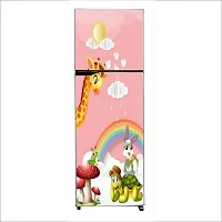 Self Adhesive Fridge Sticker Single/Double Door Full Size (160x60) Cm Fridge Stickers | Refrigerator Wall Stickers for Kitchen Decoration | Sticker for Fridge Door (RainbowKids)-thumb3