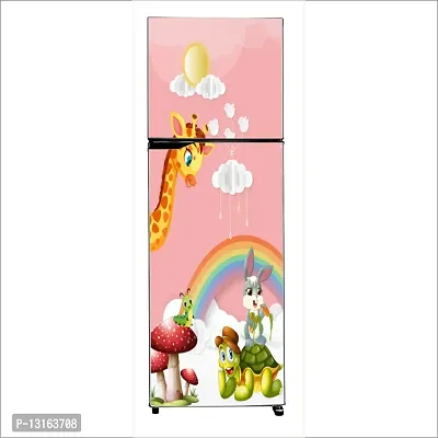 Self Adhesive Fridge Sticker Single/Double Door Full Size (160x60) Cm Fridge Stickers | Refrigerator Wall Stickers for Kitchen Decoration | Sticker for Fridge Door (RainbowKids)-thumb4