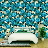 DeCorner - Self Adhesive Wallpaper for Walls (BlueRose) Extra Large Size (300x40) Cm Wall Stickers for Bedroom | Wall Stickers for Living Room | Wall Stickers for Kitchen | Pack of-1-thumb3