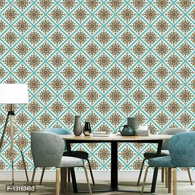 Self Adhesive Wallpapers (RangoliShape) Wall Stickers Extra Large (300x40cm) for Bedroom | Livingroom | Kitchen | Hall Etc-thumb4