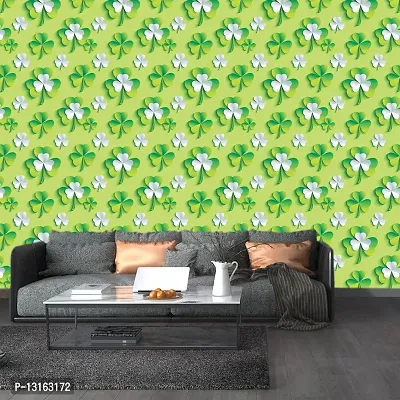 Self Adhesive Wallpapers (3DGreenLeaf) Wall Stickers Extra Large (300x40cm) for Bedroom | Livingroom | Kitchen | Hall Etc-thumb3