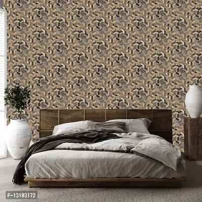 WALLWEAR - Self Adhesive Wallpaper For Walls And Wall Sticker For Home D&eacute;cor (illuGrey) Extra Large Size (300x40cm) 3D Wall Papers For Bedroom, Livingroom, Kitchen, Hall, Office Etc Decorations-thumb3
