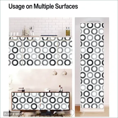 WALLWEAR - Self Adhesive Wallpaper For Walls And Wall Sticker For Home D&eacute;cor (CircleWall) Extra Large Size (300x40cm) 3D Wall Papers For Bedroom, Livingroom, Kitchen, Hall, Office Etc Decorations-thumb5