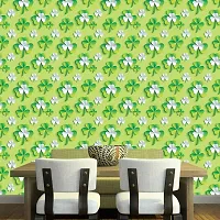 DeCorner - Self Adhesive Wallpaper for Walls (3DGreenLeaf) Extra Large Size (300x40) Cm Wall Stickers for Bedroom | Wall Stickers for Living Room | Wall Stickers for Kitchen | Pack of-1-thumb4