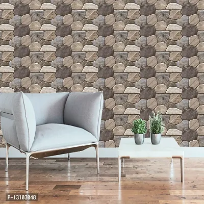 WALLWEAR - Self Adhesive Wallpaper For Walls And Wall Sticker For Home D&eacute;cor (Chattan) Extra Large Size (300x40cm) 3D Wall Papers For Bedroom, Livingroom, Kitchen, Hall, Office Etc Decorations-thumb3