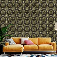 DeCorner - Self Adhesive Wallpaper for Walls (GoldenLotus) Extra Large Size (300x40) Cm Wall Stickers for Bedroom | Wall Stickers for Living Room | Wall Stickers for Kitchen | Pack of-1-thumb2