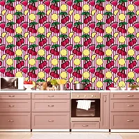 DeCorner - Self Adhesive Wallpaper for Walls (SummerFruits) Extra Large Size (300x40) Cm Wall Stickers for Bedroom | Wall Stickers for Living Room | Wall Stickers for Kitchen | Pack of-1-thumb2