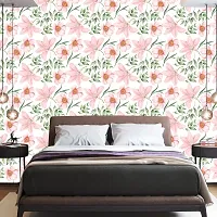 WALLWEAR - Self Adhesive Wallpaper For Walls And Wall Sticker For Home D&eacute;cor (GulabiFool) Extra Large Size (300x40cm) 3D Wall Papers For Bedroom, Livingroom, Kitchen, Hall, Office Etc Decorations-thumb3