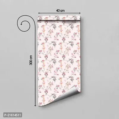 DeCorner - Self Adhesive Wallpaper for Walls (BlushingCat) Extra Large Size (300x40) Cm Wall Stickers for Bedroom | Wall Stickers for Living Room | Wall Stickers for Kitchen | Pack of-1-thumb2