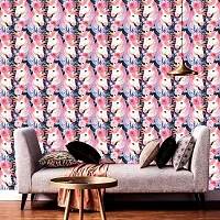 DeCorner - Self Adhesive Wallpaper for Walls (UnicornWithHorn) Extra Large Size (300x40) Cm Wall Stickers for Bedroom | Wall Stickers for Living Room | Wall Stickers for Kitchen | Pack of-1-thumb1