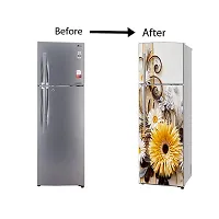 Self Adhesive Fridge Sticker Single/Double Door Full Size (160x60) Cm Fridge Stickers | Refrigerator Wall Stickers for Kitchen Decoration | Sticker for Fridge Door (SunQuill)-thumb4