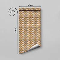 WALLWEAR - Self Adhesive Wallpaper For Walls And Wall Sticker For Home D&eacute;cor (WallTile) Extra Large Size (300x40cm) 3D Wall Papers For Bedroom, Livingroom, Kitchen, Hall, Office Etc Decorations-thumb1