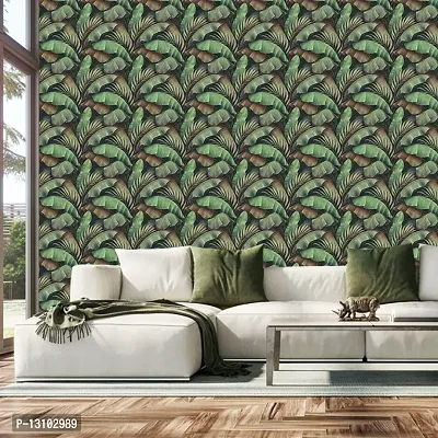 WALLWEAR - Self Adhesive Wallpaper For Walls And Wall Sticker For Home D&eacute;cor (BananaLeaf) Extra Large Size (300x40cm) 3D Wall Papers For Bedroom, Livingroom, Kitchen, Hall, Office Etc Decorations-thumb3