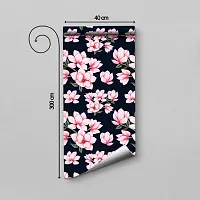 WALLWEAR - Self Adhesive Wallpaper For Walls And Wall Sticker For Home D&eacute;cor (ChampaFlower) Extra Large Size (300x40cm) 3D Wall Papers For Bedroom, Livingroom, Kitchen, Hall, Office Etc Decorations-thumb1