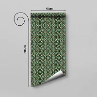 DeCorner - Self Adhesive Wallpaper for Walls (MatelGreenFlower) Extra Large Size (300x40) Cm Wall Stickers for Bedroom | Wall Stickers for Living Room | Wall Stickers for Kitchen | Pack of-1-thumb1