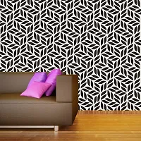 DeCorner - Self Adhesive Wallpaper for Walls (BlackWhiteLeaf) Extra Large Size (300x40) Cm Wall Stickers for Bedroom | Wall Stickers for Living Room | Wall Stickers for Kitchen | Pack of-1-thumb2