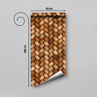 WALLWEAR - Self Adhesive Wallpaper For Walls And Wall Sticker For Home D&eacute;cor (WoodenMatt) Extra Large Size (300x40cm) 3D Wall Papers For Bedroom, Livingroom, Kitchen, Hall, Office Etc Decorations-thumb1