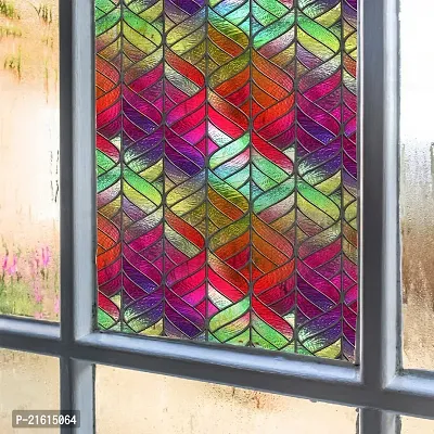 DeCorner- Self Adhesive Vinyl Window Privacy Film Decorative Stickers Large Size (60x200Cm) Glass Film Window Stickers for Home Glass Bathroom Colourful Window Sticker for Glass (Y-Trans Colour)-thumb4