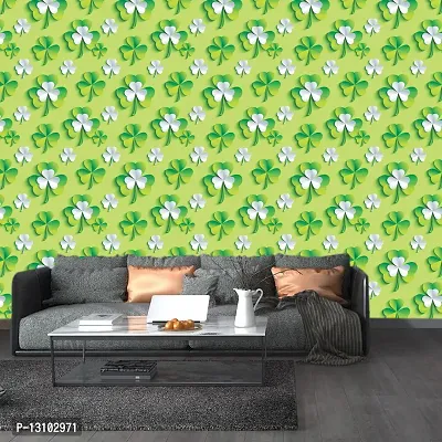 WALLWEAR - Self Adhesive Wallpaper For Walls And Wall Sticker For Home D&eacute;cor (3DGreenLeaf) Extra Large Size (300x40cm) 3D Wall Papers For Bedroom, Livingroom, Kitchen, Hall, Office Etc Decorations-thumb3