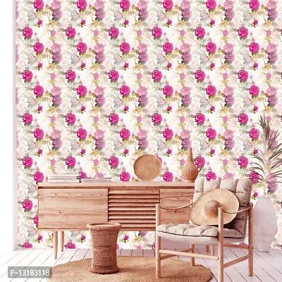 WALLWEAR - Self Adhesive Wallpaper For Walls And Wall Sticker For Home D&eacute;cor (FoggFlower) Extra Large Size (300x40cm) 3D Wall Papers For Bedroom, Livingroom, Kitchen, Hall, Office Etc Decorations-thumb3