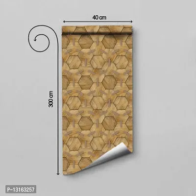 Self Adhesive Wallpapers (ClipHexagun) Wall Stickers Extra Large (300x40cm) for Bedroom | Livingroom | Kitchen | Hall Etc-thumb2