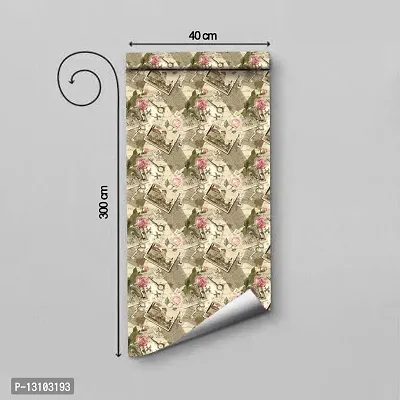 WALLWEAR - Self Adhesive Wallpaper For Walls And Wall Sticker For Home D&eacute;cor (KeyPaperRose) Extra Large Size (300x40cm) 3D Wall Papers For Bedroom, Livingroom, Kitchen, Hall, Office Etc Decorations-thumb2