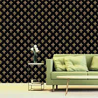 DeCorner - Self Adhesive Wallpaper for Walls (GoldStampFlower) Extra Large Size (300x40) Cm Wall Stickers for Bedroom | Wall Stickers for Living Room | Wall Stickers for Kitchen | Pack of-1-thumb2