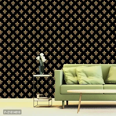 DeCorner - Self Adhesive Wallpaper for Walls (GoldStampFlower) Extra Large Size (300x40) Cm Wall Stickers for Bedroom | Wall Stickers for Living Room | Wall Stickers for Kitchen | Pack of-1-thumb3