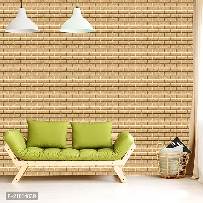 DeCorner - Self Adhesive Wallpaper for Walls (ShadeBrick) Extra Large Size (300x40) Cm Wall Stickers for Bedroom | Wall Stickers for Living Room | Wall Stickers for Kitchen | Pack of-1-thumb2