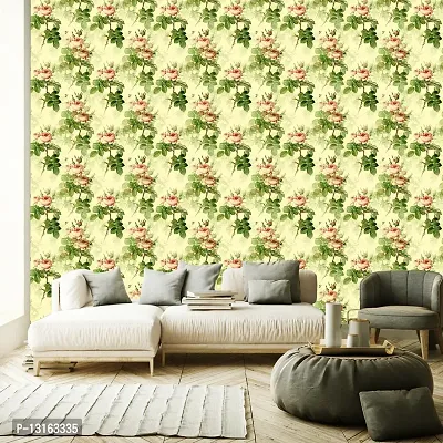 Self Adhesive Wallpapers (GreenRose) Wall Stickers Extra Large (300x40cm) for Bedroom | Livingroom | Kitchen | Hall Etc-thumb3