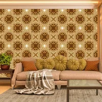 WALLWEAR - Self Adhesive Wallpaper For Walls And Wall Sticker For Home D&eacute;cor (GoldenDesign) Extra Large Size (300x40cm) 3D Wall Papers For Bedroom, Livingroom, Kitchen, Hall, Office Etc Decorations-thumb3